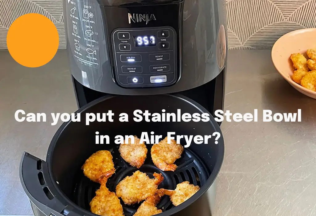 Can you put a stainless steel bowl in an air fryer?